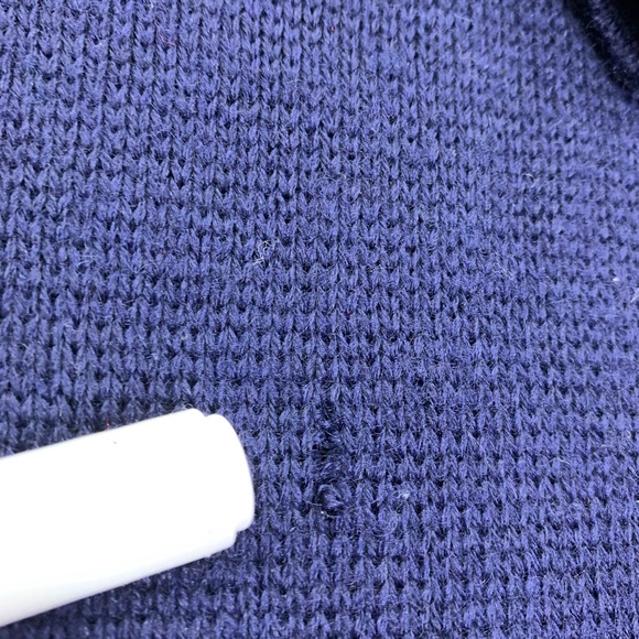 Beconta Vintage Virgin Wool Knit Sweater Blue XL - Picture 12 of 12